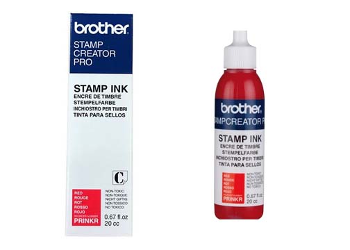 TINTA PARA SELLOS PRINKE BROTHER EN BASE DE ACEITE ROJO